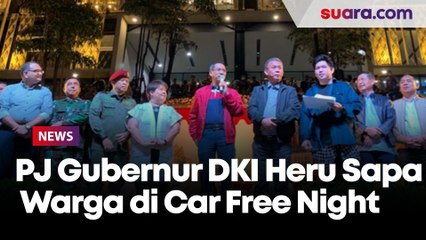 Penjabat Gubernur DKI Heru Sapa Warga di Car Free Night