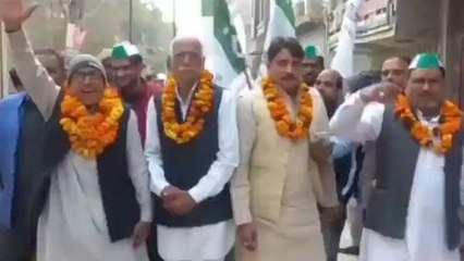 गाजियाबाद : राष्ट्रीय लोकदल ने किया जनसंपर्क, कहा रालोद पार्टी का बने हिस्सा