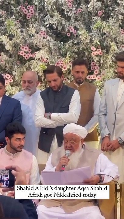 Shahid Afridi’s Daughter Aqsa’s Nikkah Event