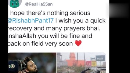 Rishabh Pant Injured in car accident near Roorkee Uttrakhand.