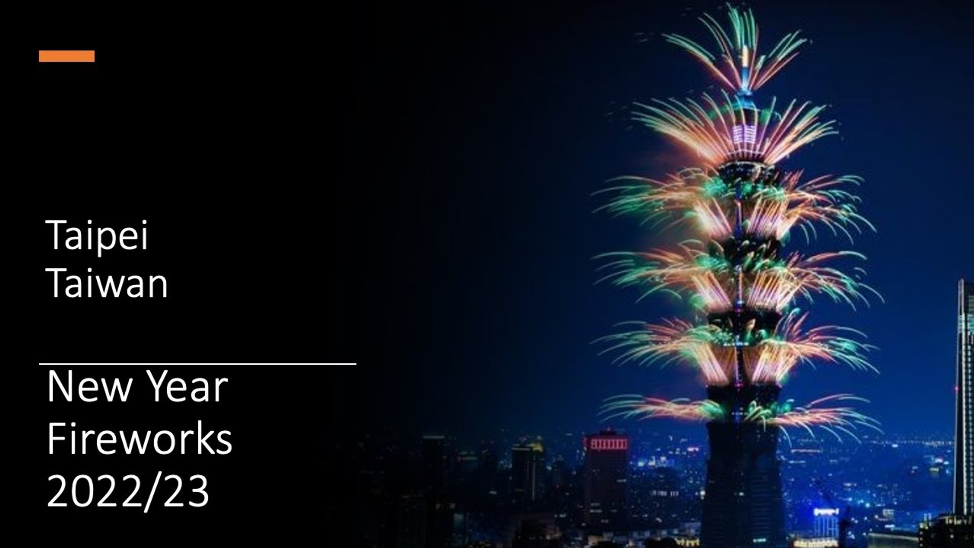 Taipei 101 Tower On New Year