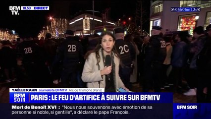 Feu d'artifice du Nouvel An: un important dispositif de sécurité mobilisé sur les Champs-Élysées