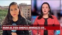 Informe desde Roma: los principales legados del fallecido papa emérito Benedicto XVI