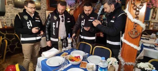 Bursa'da yılbaşı akşamı kaçak içki denetimi