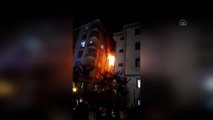 Sancaktepe'de yangın çıkan apartmanda mahsur kalanlar itfaiye ekiplerince kurtarıldı