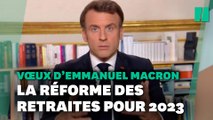 Vœux de Macron : « 2023 sera l’année de la réforme des retraites », assure le président