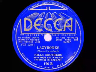 1934 Mills Brothers Lazybones