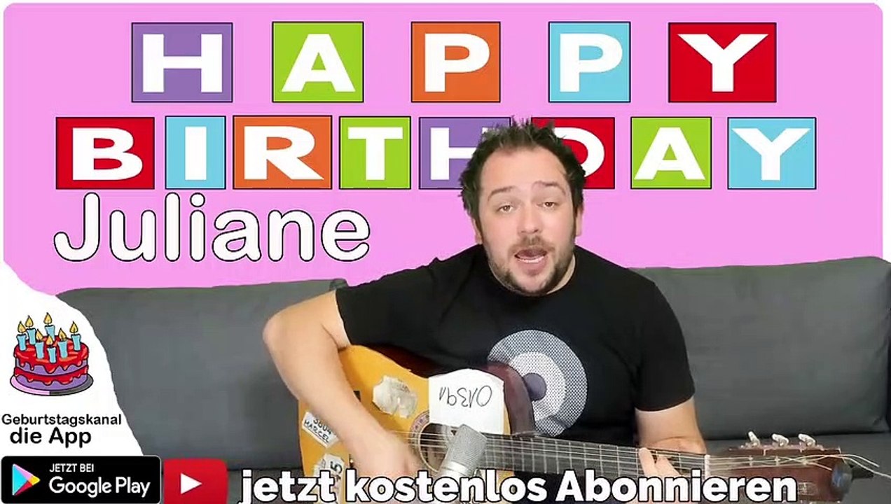 Happy Birthday, Juliane! Geburtstagsgrüße an Juliane