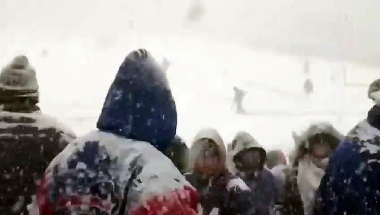 Doomsday in the US! Cars and houses disappear! A terrible blizzard hits New York, Buffalo