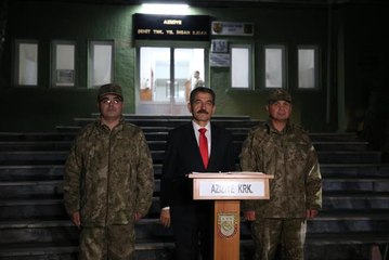 Kırklareli Valisi Ekici, Bulgaristan sınırında nöbet tutan Mehmetçiği ziyaret etti