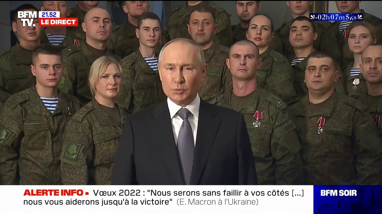 Vladimir Poutine: "Ensemble, nous allons surmonter tous les obstacles (...) et nous allons gagner"