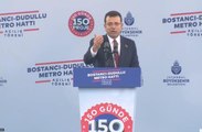 İmamoğlu, metro açılışını seçim mitingine çevirip Cumhurbaşkanı Erdoğan'a meydan okudu
