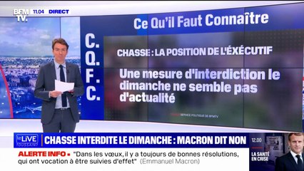 Emmanuel Macron n'envisage pas d'interdire la chasse le dimanche