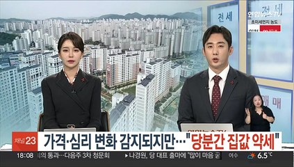 가격·심리 변화 감지되지만…"당분간 집값 약세"