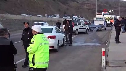 Tokat’ta gizli buzlanma zincirleme kazaya neden oldu: 9 yaralı