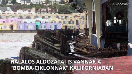 Halálos áldozatai is vannak a "bomba-ciklonnak" Kaliforniában