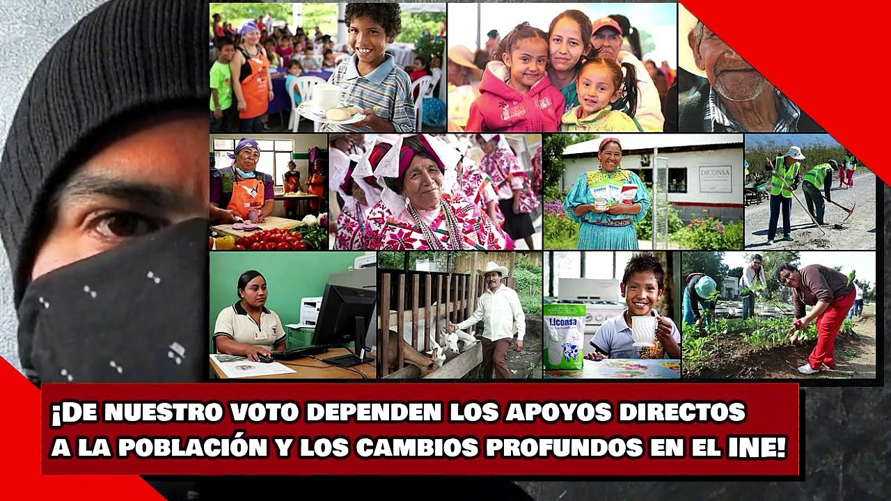 ¡De nuestro voto dependen los apoyos directos al pueblo y los cambios profundos en el INE!