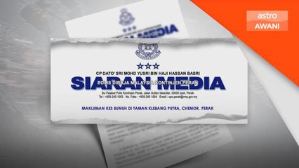 Kes Bunuh | Lelaki ditahan bantu siasatan kes bunuh penganggur