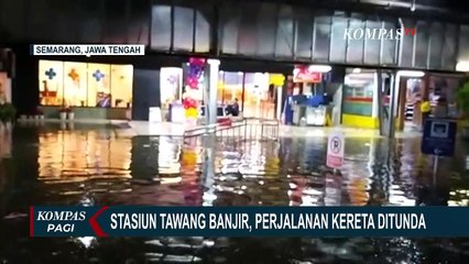 Video herunterladen: Stasiun Tawang Semarang Direndam Banjir, Perjalanan Kereta Ditunda!