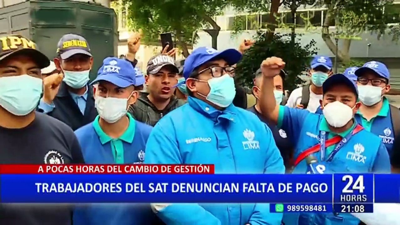 ¡Alzan su voz de protesta! Trabajadores del SAT denuncian falta de pago