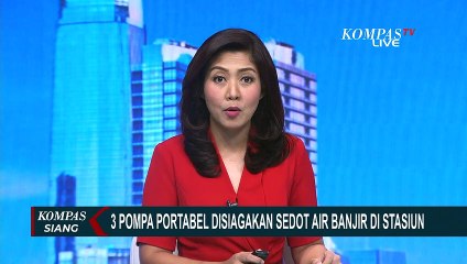 Banjir di Stasiun Semarang Tawang, Pihak PT KAI Siagakan 3 Pompa Portabel Guna Kurangi Debit Air!