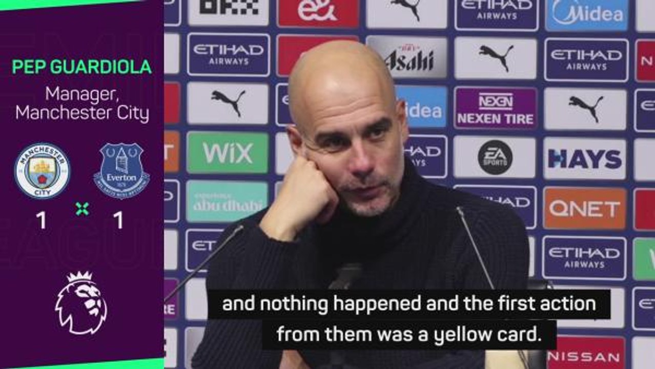 Haaland reacted well to physical Everton - Guardiola