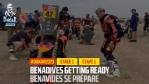 Benavides getting ready / Benavides se prépare - Étape 1 / Stage 1 - #Dakar2023