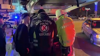 Bir hafta önce ehliyetini alan genç alkollü yakalandı