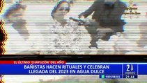 Cientos de bañistas visitan las playas para despedir el año 2022