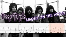 DEEP PURPLE - SMOKE ON THE WATER Guitar Tab | Guitar Cover | Karaoke | Tutorial Guitar | Lesson | Instrumental | No Vocal