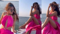 New Year 2023: Nia Sharma Pink Deep Neck Dress Look Viral, खास तरीके से..|Boldsky*Entertainment