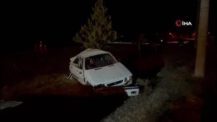 Yeni yılın ilk saatlerinde feci kaza: 1 ölü