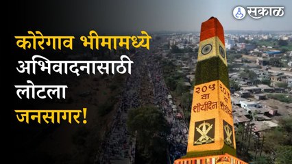 Pune Bhima Koregaon: शौर्य दिनानिमित्त विजय स्तंभास अभिवादनासाठी मोठी गर्दी