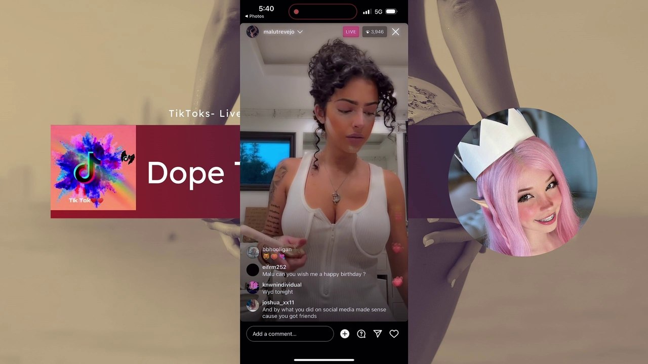 Malu Trevejo Instagram Hot Live Stream | Part: 1