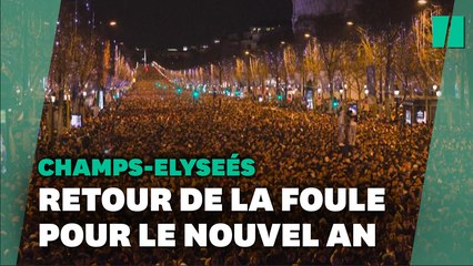 Télécharger la video: Les Champs-Elysées retrouvent la foule pour célébrer le passage en 2023