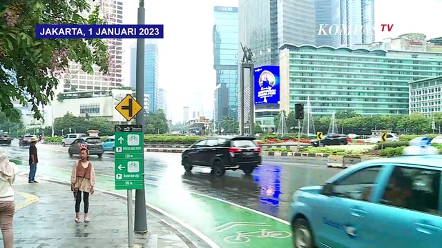 Begini Suasana Bundaran HI, Sisa Perayaan Malam Tahun Baru
