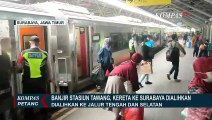 Banjir yang Merendam Stasiun Tawang Semarang Terpantau Surut