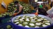 Amazing Thai street food: creating coconut jelly