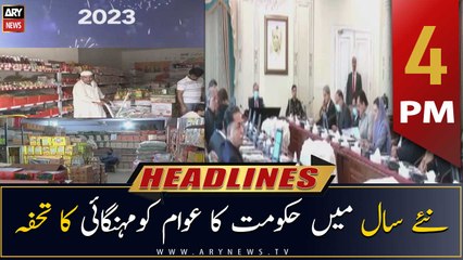 ARY News Headlines | 4 PM | 1st January 2023