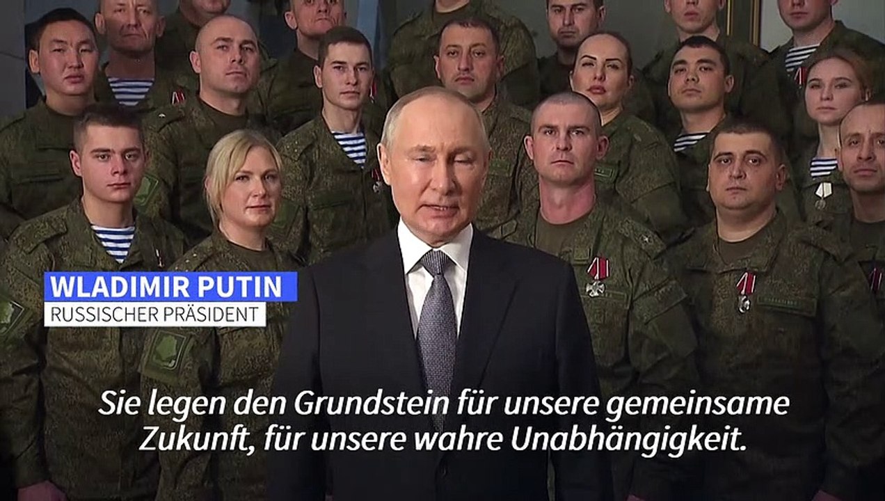 Putin in Neujahrsansprache: 2022 Grundstein 'für wahre Unabhängigkeit'