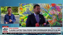 Cláudio Castro toma posse como governador reeleito no Rio de Janeiro