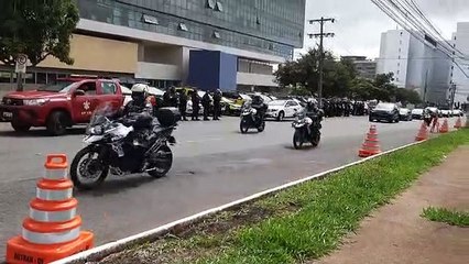 Governador Ibaneis Rocha (MDB) chega para tomar posse na CLDF