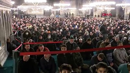 Diyanet İşleri Başkanı Erbaş, Ayasofya'da namaz kıldırdı