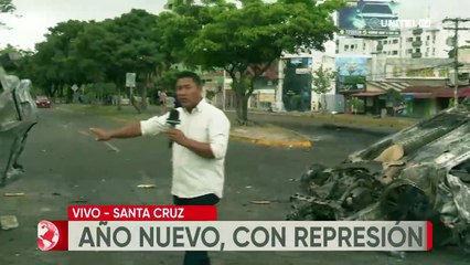 Así luce la zona del Cristo las primeras horas de este 2023 tras la represión policial