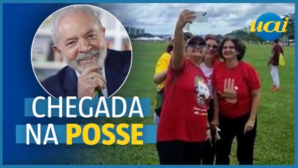 Posse de Lula: apoiadores chegam na Esplanada