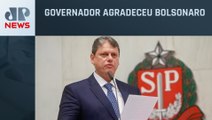 Tarcísio de Freitas concede primeira coletiva como governador de SP