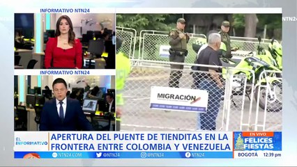 Inauguración puente Tienditas en la frontera entre Colombia y Venezuela