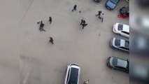 Diyarbakır'da fırçalı, sopalı kavga kamerada: 3 yaralı