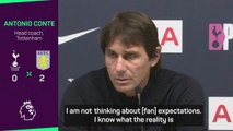 Conte focused on Spurs 'reality', not fan expectations