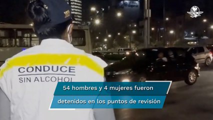 Por conducir ebrios, 58 personas reciben el Año Nuevo en “El Torito”